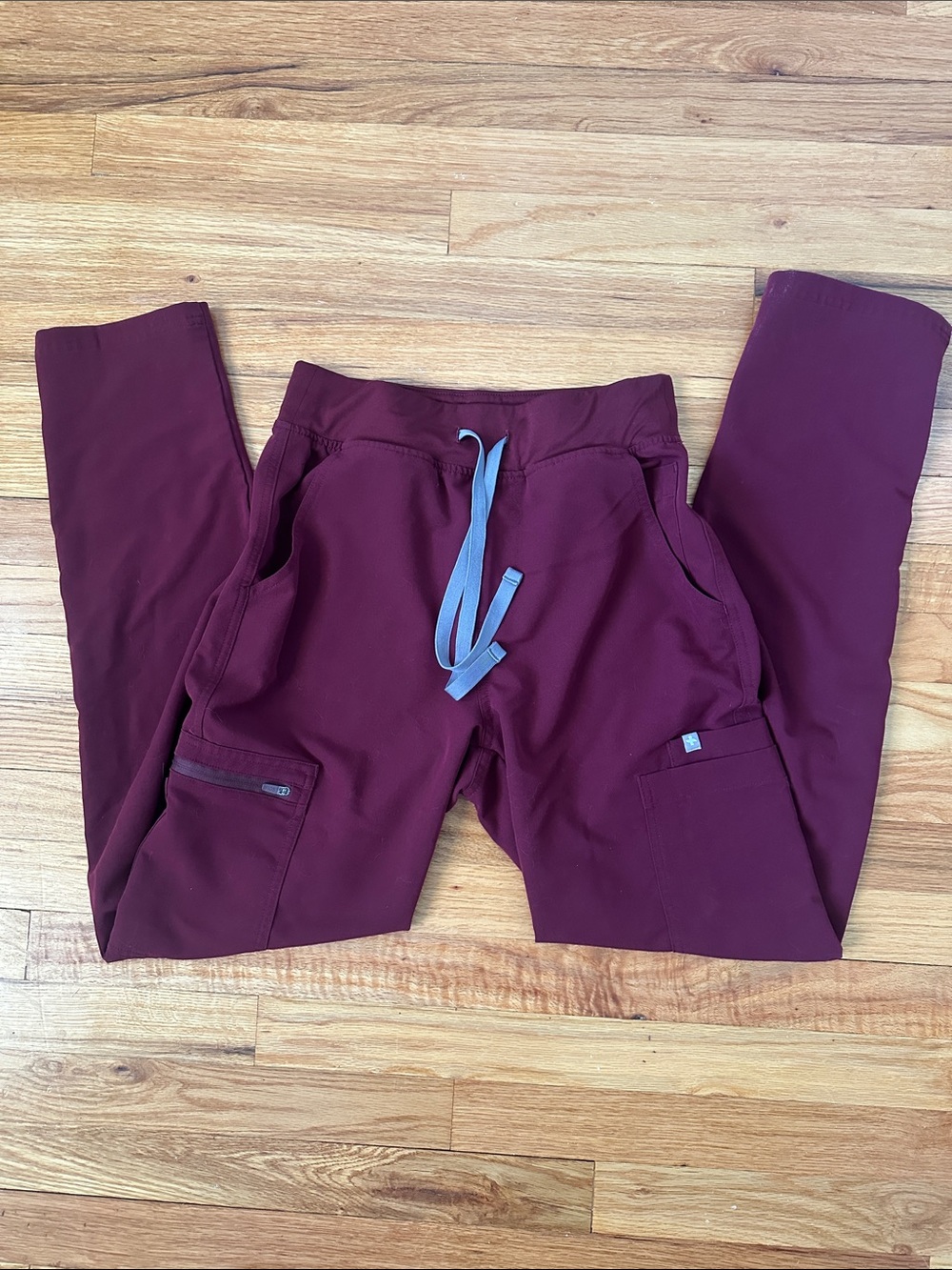 Maroon women's scrub pants
